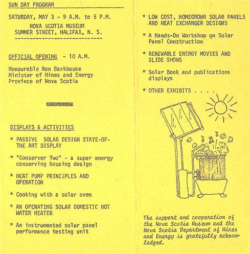 May 3, 1980 Sun Day Program